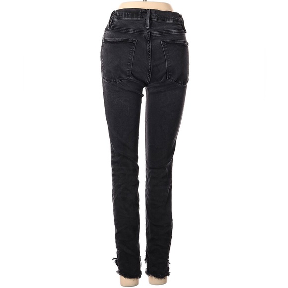 Frame Denim Le High Skinny Petal Hem in Harrington wash Gray Sz 26 - Picture 4 of 11